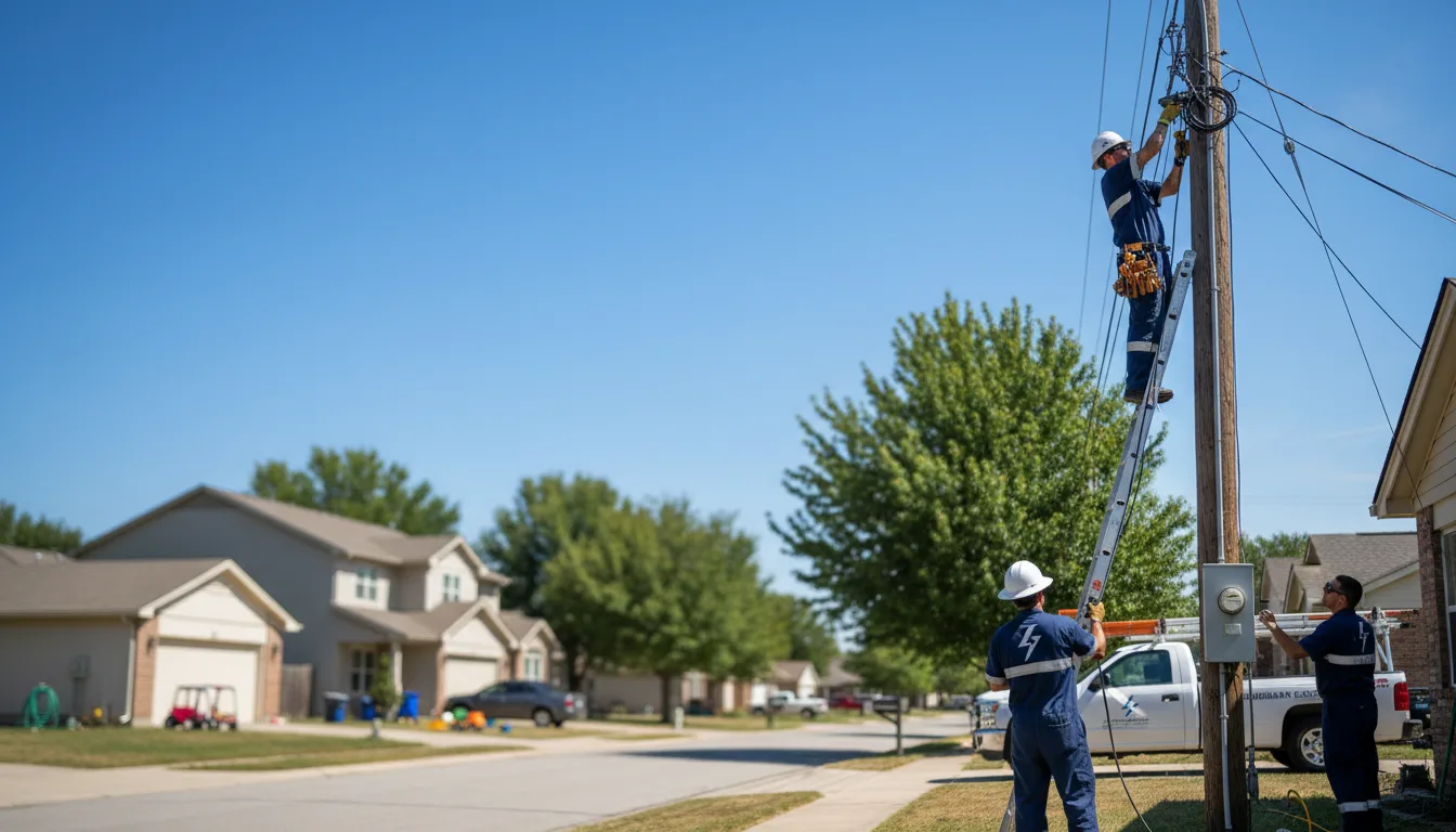 Residential electrician providing installation services in Velma, OK